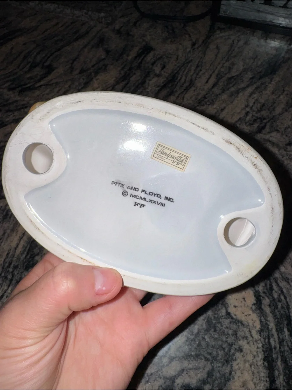 Vintage 1978 Fitz and Floyd bathroom set